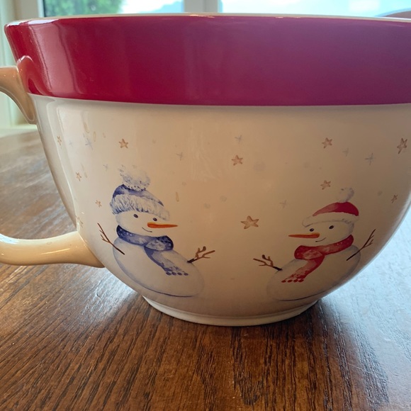 Large snowman mixing bowl - Picture 1 of 10